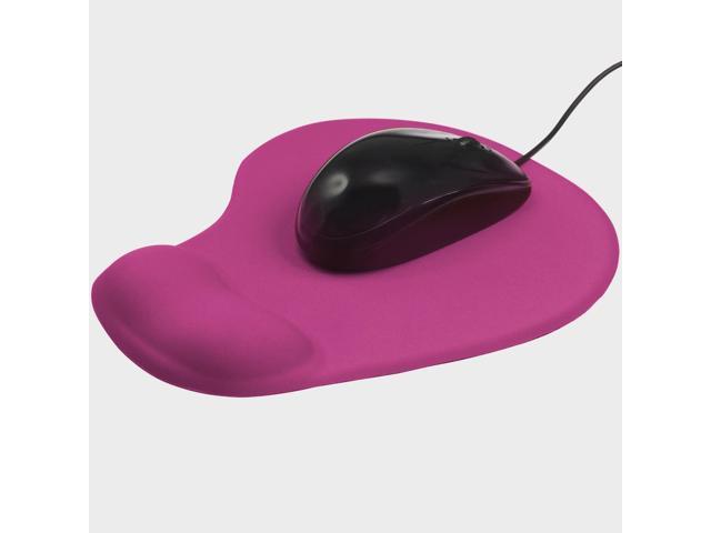 Trixes Hot Pink Mouse Mat Pad With Comfort Gel Wrist Rest Support