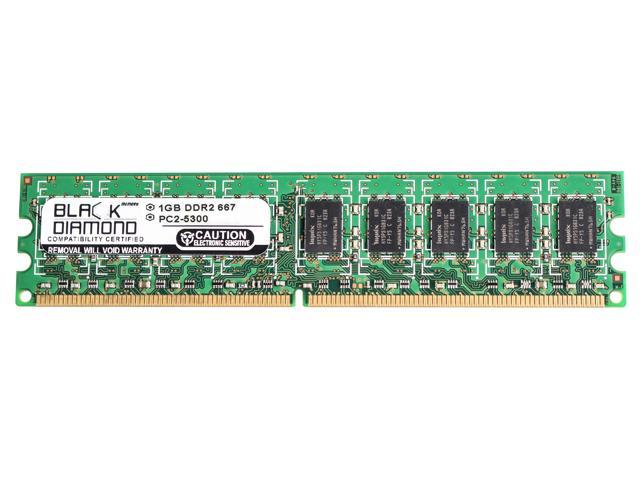 1GB RAM Memory for Dell PowerEdge T100 240pin PC2-5300 DDR2 ECC UDIMM  667MHz Black Diamond Memory Module Upgrade