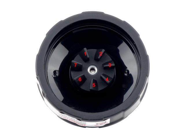 2 Pack Felji Pro Extractor Blade Replacement Part 431KKU480 for Nutri Ninja Auto-iQ BL480-30 BL681A-30 BL682 BL640 7 Fins