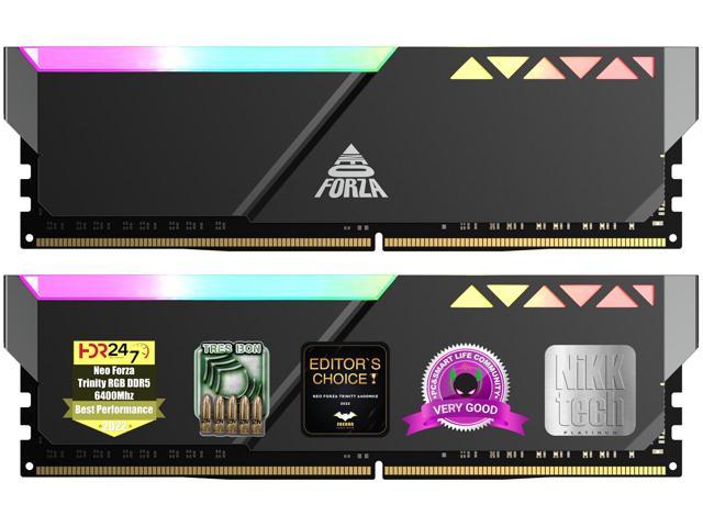 Neo Forza TRINITY RGB DDR5 7200 32GB (2 x 16GB) 288-Pin PC RAM Desktop  Memory Model NMGD516F82-7200FI20