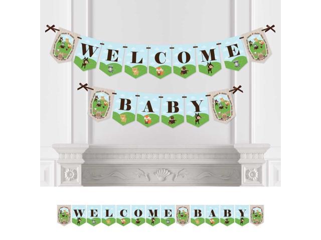 Big Dot Of Happiness Woodland Creatures Baby Shower Bunting