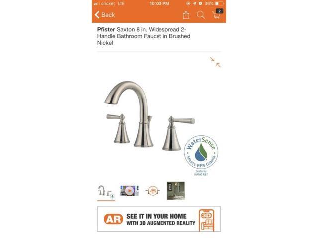 Glacier Bay Edgewood 8 In Widespread High Arc Faucet Brushed