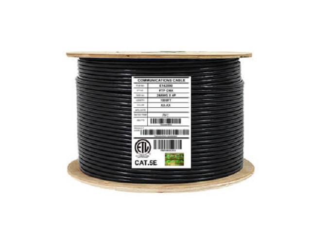UTP Bulk Ethernet Cable 350 MHz Cat5e Blue 100 ft 24AWG UL -CSA 8C Solid Bare Copper 