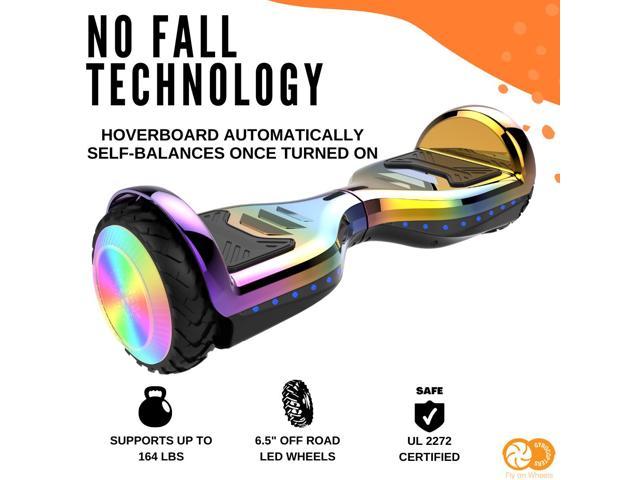 Gyrocopters PRO 6.0 All Terrain Hoverboard Chrome Rainbow