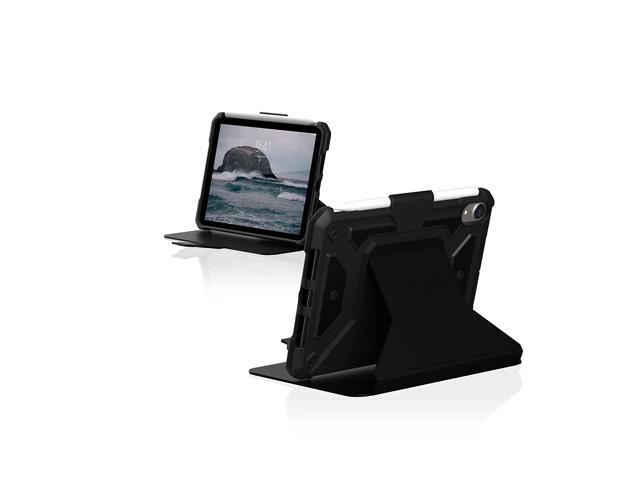 UAG iPad Mini Case [8.3-inch screen] (6th Gen, 2021) Rugged Heavy Duty Multi-Angle Viewing Folio Stand with Pencil Holder Metropolis Protective Cover, Black