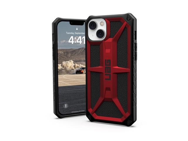 UAG Designed for iPhone 14 Plus Case Red Crimson 6.7" Monarch Rugged  Premium Protective Cover Lightweight Slim Shockproof Dropproof Compatible  with Wireless Charging by URBAN ARMOR GEAR
