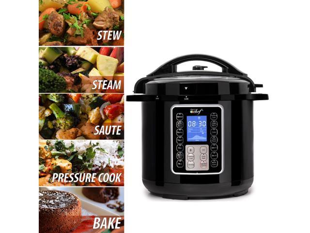 Deco Chef 8 QT 10-in-1 Pressure and Slow Cooker with Accessories 