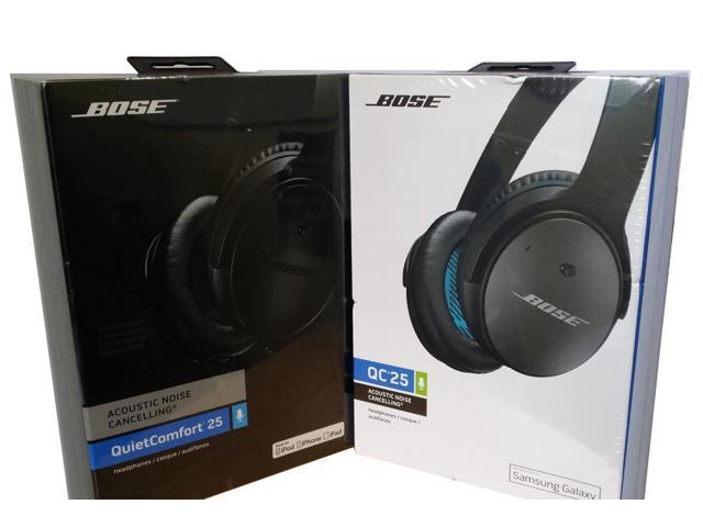 Open Box Bose Quiet Comfort 25 Acoustic Noise Cancelling Headphones Black Ios Devices Newegg Com