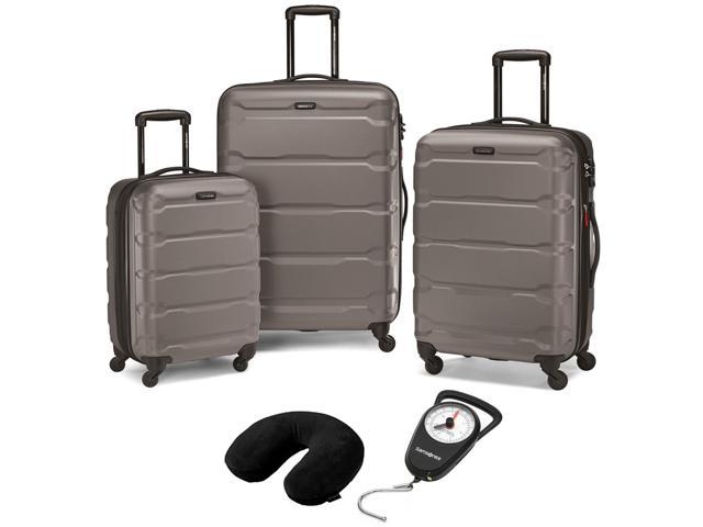 silver samsonite suitcase