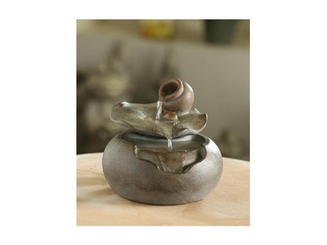 Jeco FCT108 Lotus Leaf Tabletop Water Fountain Jeco FCT108 Lotus Leaf Tabletop Water Fountain