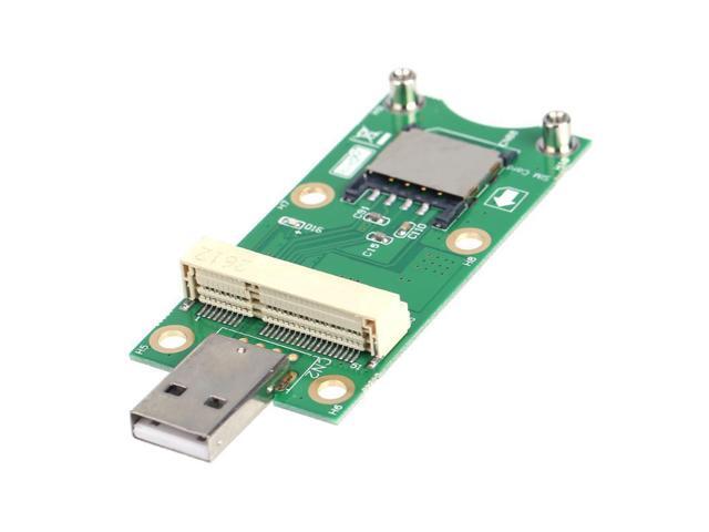 Mini PCI-E to USB Adapter Converter with SIM 8 Pin Card Slot for WWAN/LTE Module Mini PCI-E to USB Adapter Converter with SIM 8 Pin Card Slot for WWAN/LTE Module