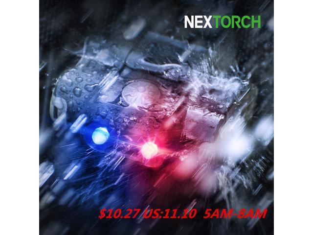 Nextorch Aaa Battery Clip Headlamp Flashlight Waterproof Led Light Blue Red White Triple Hiking Camping Headlight Ul12 Newegg