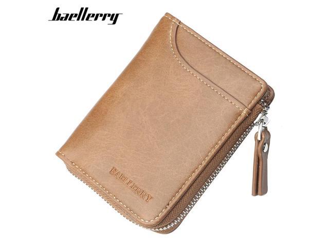 Mens Walllet Zipper Sunflower Butterflies PU Leather Long Wallet for Cards ID Cards