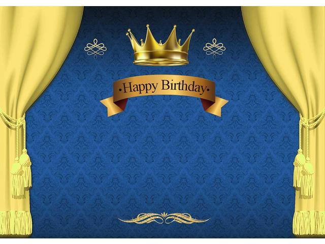 Art Studio Vinly 7x5 Ft Royal Prince Photo King Gold Curtain