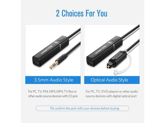 ugreen bluetooth 5.0 transmitter tv headphone pc aptx ll digital toslink