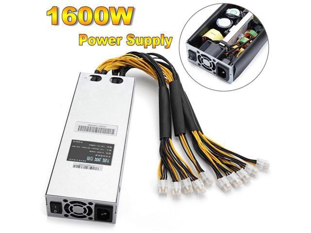 D3 1600W Platinum Mining Power Supply For Antminer APW3 Miner Bitcoin S9 S7 L3