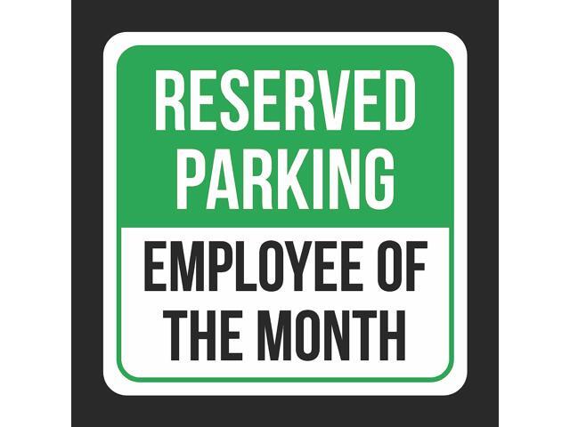 reserved parking employee of the month metal sign business employee of the month signs