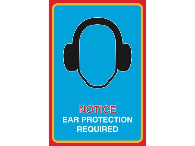 12x18 Notice Eye Protection Required Print Sunglasses Picture Large Safety Medical Business Office Sign Aluminum Met