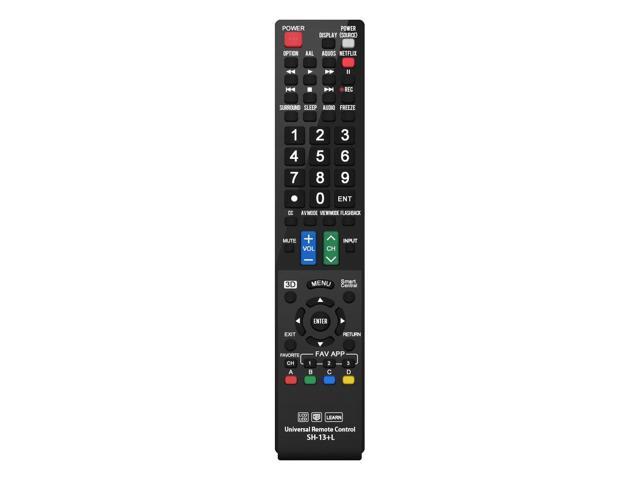 GB004WJSA GA935WJSA GB004WJSA GJ221-C GB118WJSA Gvirtue Universal Remote Control Compatible Replacement for Sharp AQUOS Smart TV/ HDTV/ 3D/ LCD/ LED 
