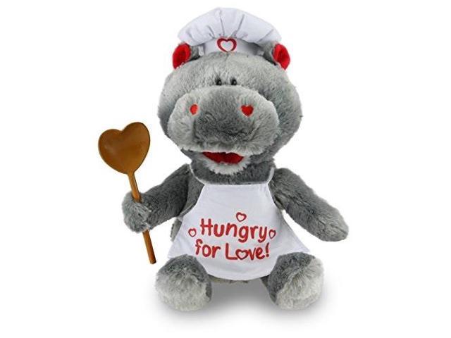 Cuddle Barn Animated Plush Toy Valentine S Day Hot For You Hugo Hippo