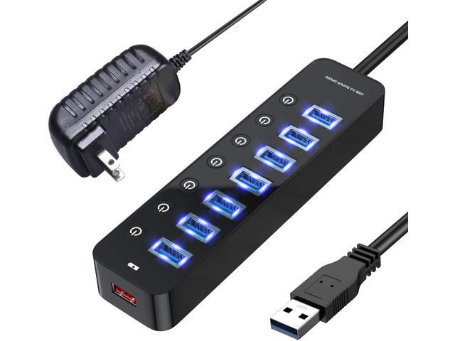 Rebuff Reality 7 -Port USB Hub For Vive Tracker USB Dongles, USB 3.0 High-Speed Data Transmission, For Desktop/Laptop Computers