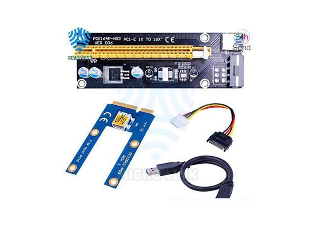 Mlc Mini Pcie 1x To Pci Express X16 Riser Card For Laptop External Graphics Card Gdc Miner Mini