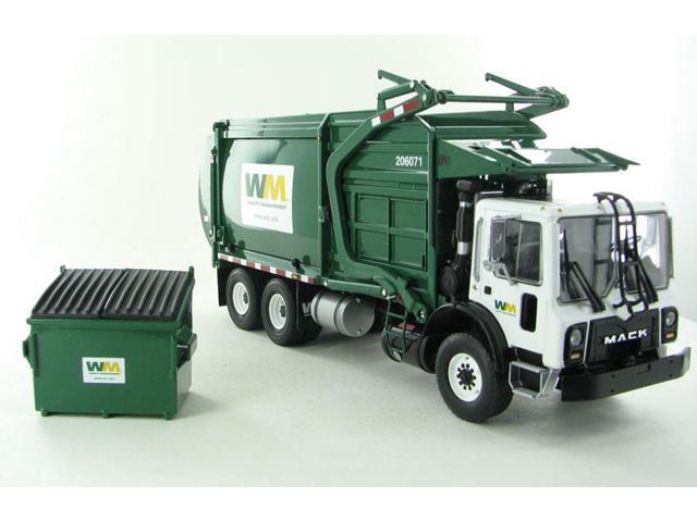 Mack Waste Management TerraPro Front Load Refuse Garbage Truck with Bin ...