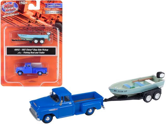 toy pickup truck and boat trailer