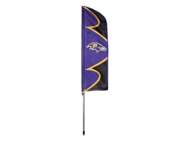 Party Animal Ravens Swooper Flags - United States - 42" x 13" - Durable, Weather Resistant, UV Resistant, Lightweight, Dye Sublimated - Polyester