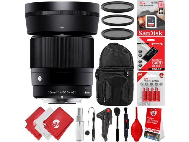 Sigma 30mm F1 4 Dc Dn Contemporary Lens 18pc Kit For Sony E