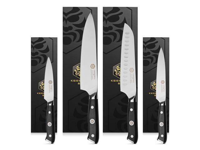 Kessaku 7-Inch Cleaver Butcher Knife & 6-Inch Boning Knife Set - Dynasty  Series - German HC Steel - G10 Full Tang Handle 