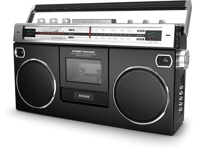 Street Rocker Refurbished: ION Street Rocker Portable 80's Retro-Style Stereo Boombox ...