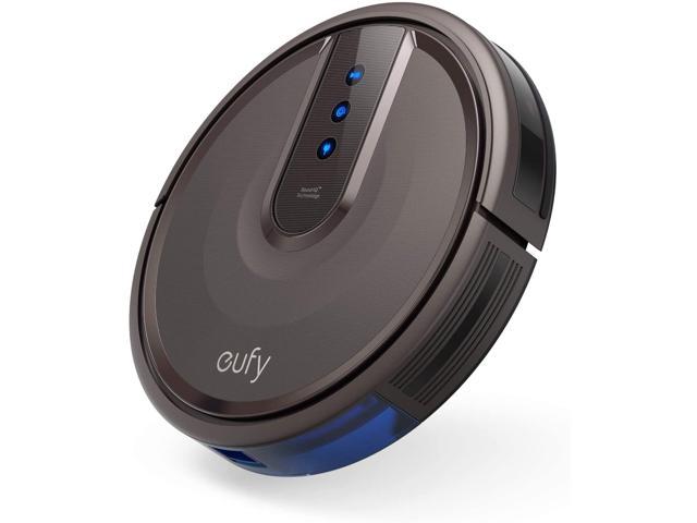 eufy BoostIQ RoboVac 15T Upgraded, Super-Thin, 1500Pa Strong Suction, Touch-Control Panel, Quiet, Self-Charging Robotic Vacuum, Cleans Hard Floors to Medium-Pile Carpets, Brown
