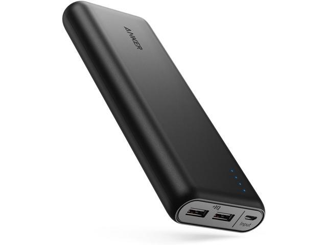 Portable Charger Anker PowerCore 20100mAh, Ultra High Capacity Power Bank with 4.8A Output and PowerIQ Technology, External Battery Pack for iPhone, iPad & Samsung Galaxy & More (Black)