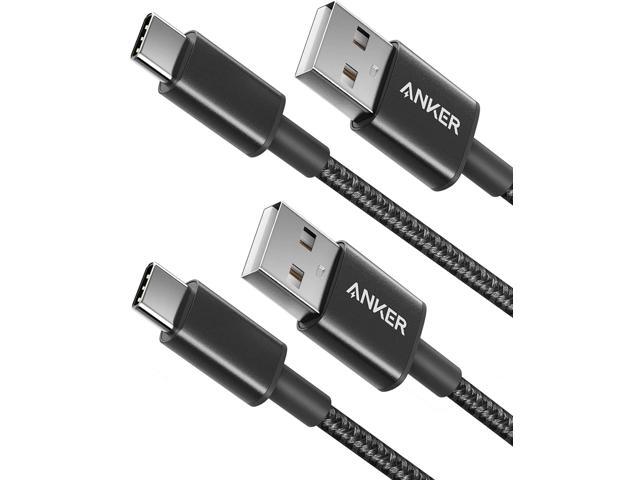 USB Type C Cable, Anker [2-Pack 3Ft] Premium Nylon USB-C to USB-A Fast Charging Type C Cable, for Samsung Galaxy S10 / S9 / S8 / Note 8, LG V20 / G5 / G6 and More