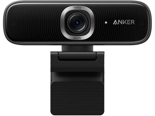 Anker PowerConf C300 Smart Full HD Webcam, AI-Powered Framing & Autofocus, 1080p Webcam with Noise-Cancelling Microphones, Adjustable FoV, HDR, Low-Light Correction, Zoom Certified