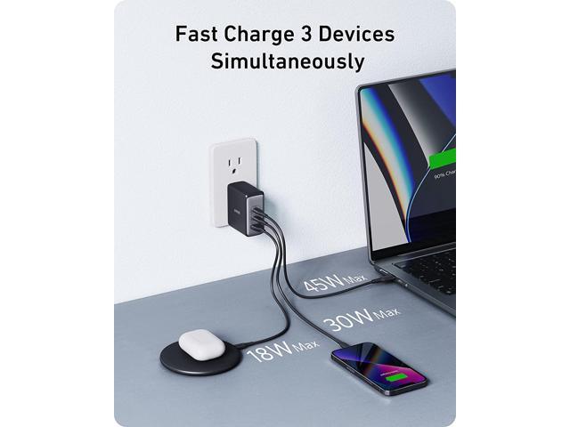 Anker 100W USB C Charger, 736 Charger (Nano II 100W), 3-Port Fast