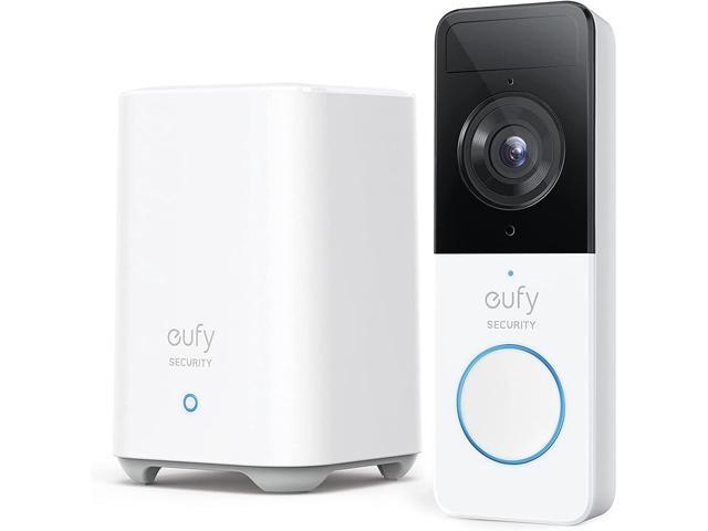 eufy Security Smart Video Doorbell 2E (Battery) with 2K Resolution and 120-Day Battery, Hardwired Installation Not Supported (Renewed)