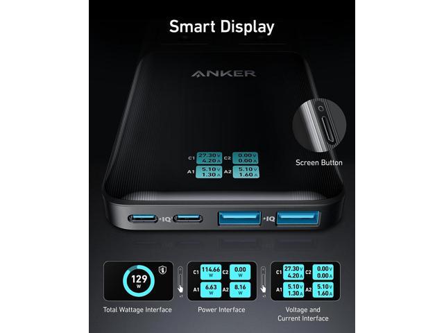 Anker Prime 6-in-1 USB C Charging Station, 140W Compact Power