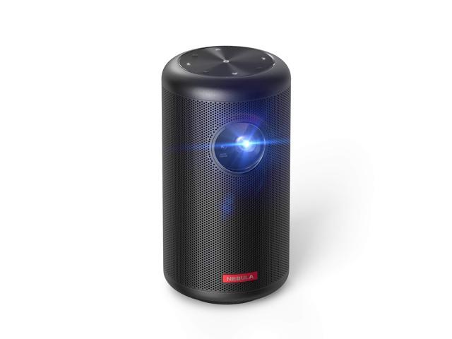 Nebula Capsule II Smart Mini Projector, by Anker, Palm-Sized 200 ANSI Lumen 720p HD Portable Projector Pocket Cinema with Wi-Fi, DLP, 8W Speaker, 100 Inch Picture, 3, 600+ Apps, Movie Projector