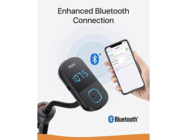 Car Electronics Accessories Car Charger Audio Adapter And Receiver Wireless Calling Black Power Iq 3 0 Noise Cancellation Bluetooth 5 0 Renewed Roav R Anker Roav Smartcharge T2 Bluetooth Fm Transmitter For Car Audio