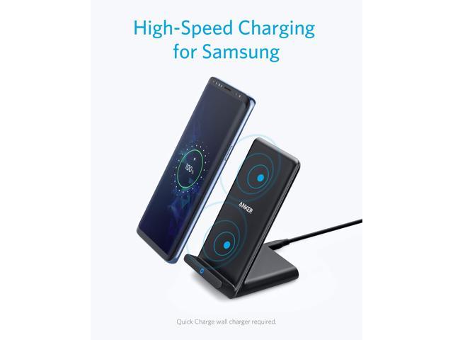 XS No AC Adapter X Xs Max Note 10 Note 9 Note 8 PowerWave Pad Compatible iPhone 11 8 Plus 11 Pro XR 10W Fast-Charging Galaxy S10 S9 S8 - Navy Blue 11 Pro Max Anker Wireless Charger 8