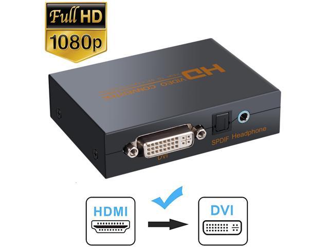 Incident, evenement Een nacht Bezienswaardigheden bekijken HDMI to DVI (DVI-D) Audio Extractor Converter with 3.5mm Optical SPDIF  Toslink + L/R Stereo Audio Adapter for PS3/4/Xbox/Roku/DVD  Player/Laptop/Sky HD Box/HDTV/STB - Newegg.com