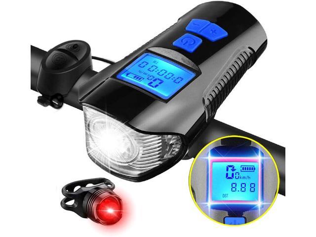 USB Cables Included Untyo Bike Light Bike Speedometer Extra 2 Bike Tail Light Bike Light Front Back Rechargeable Ipx6 Waterproof Easy to Install 350 Lumens Bicycle Light USB Rechargeable 