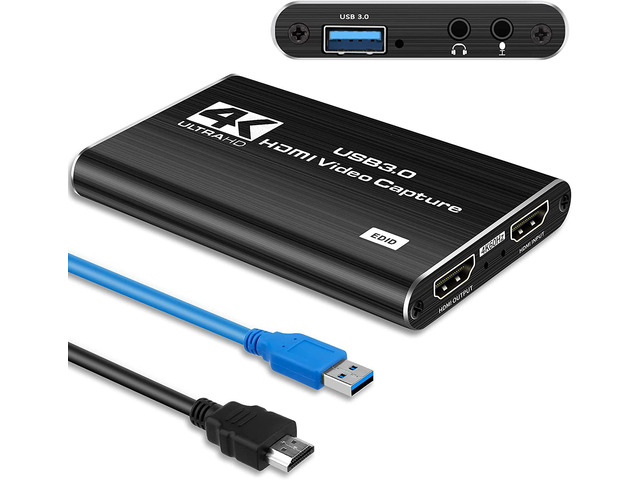 Capture Card, Video Capture Card 4K 1080P 60FPS, HDMI Capture Card ...