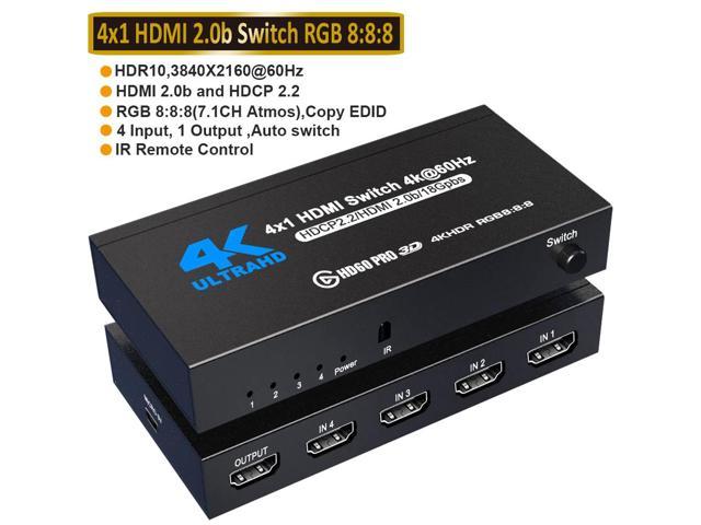 SPLITTER HDMI 4X1 3D/4K/HDCP