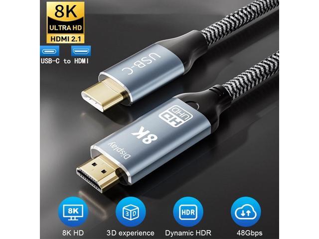 CABLEDECONN Fiber 8K 4K DisplayPort Cable DP 1.4 HBR3 8K@60Hz 4K@144Hz High  Speed 32.4Gbps Optical Fiber Slim and Flexible DP to DP Cable 15m 50ft