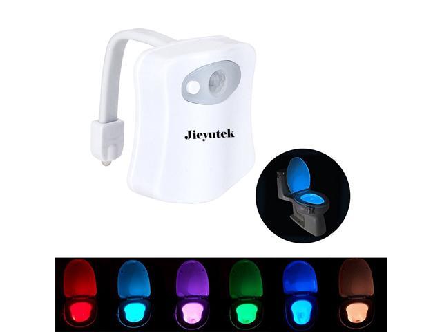 LUOMs 2 Pcs Toilet LED Night Light, TL01 Human Bodies Induced Sensor Auto  Motion Activated, 8 Colors Changing Night Light Toilet Bowl Light 