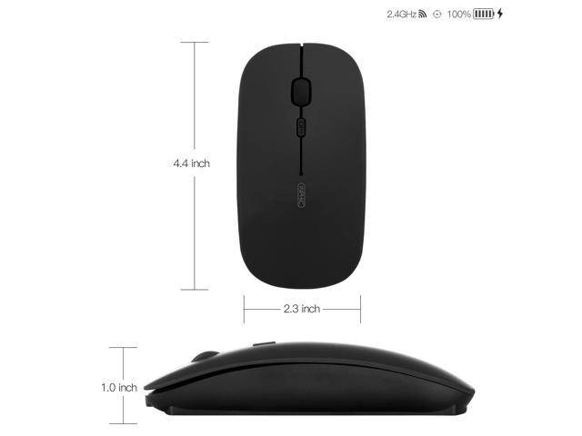 Inphic P-M1 Rechargeable Battery USB Wireless Mouse Mute Silent Click ...