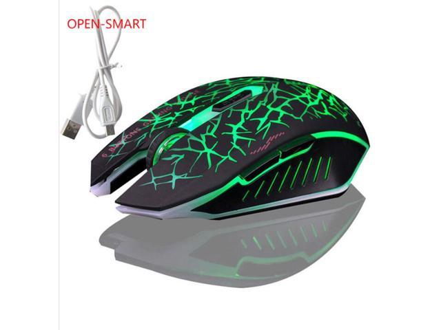 green led mouse